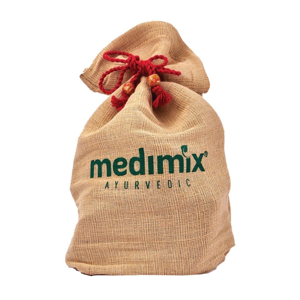 Túi đay Medimix tặng kèm 13 loại Sữa tắm, Dầu gội, Dầu xả Medimix 10ml/gói