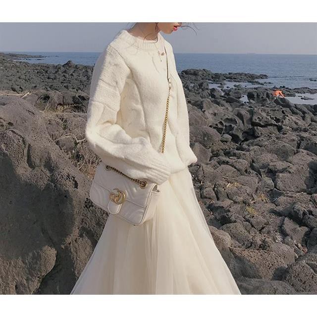 🌈Khuyến trái mùa 🌈 Áo Len Chui Đầu Dáng Rộng Ấm Áp Thời Trang Dành Cho Nữ | BigBuy360 - bigbuy360.vn