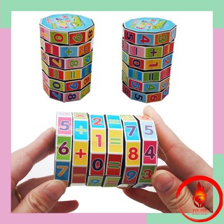 Bộ đồ chơi rubik - rubik toán học 6 tầng tạo hứng thú cho trẻ vừa học vừa chơi giúp trẻ phát triển tư duy-sáng tạo tốt