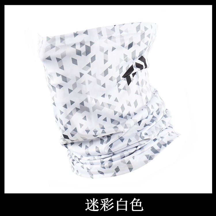 essentials Khăn Trùm Đầu Kiêm Khẩu Trang Che Mặt Bằng Lụa Lạnh Chống Nắng Weifun Daiwa