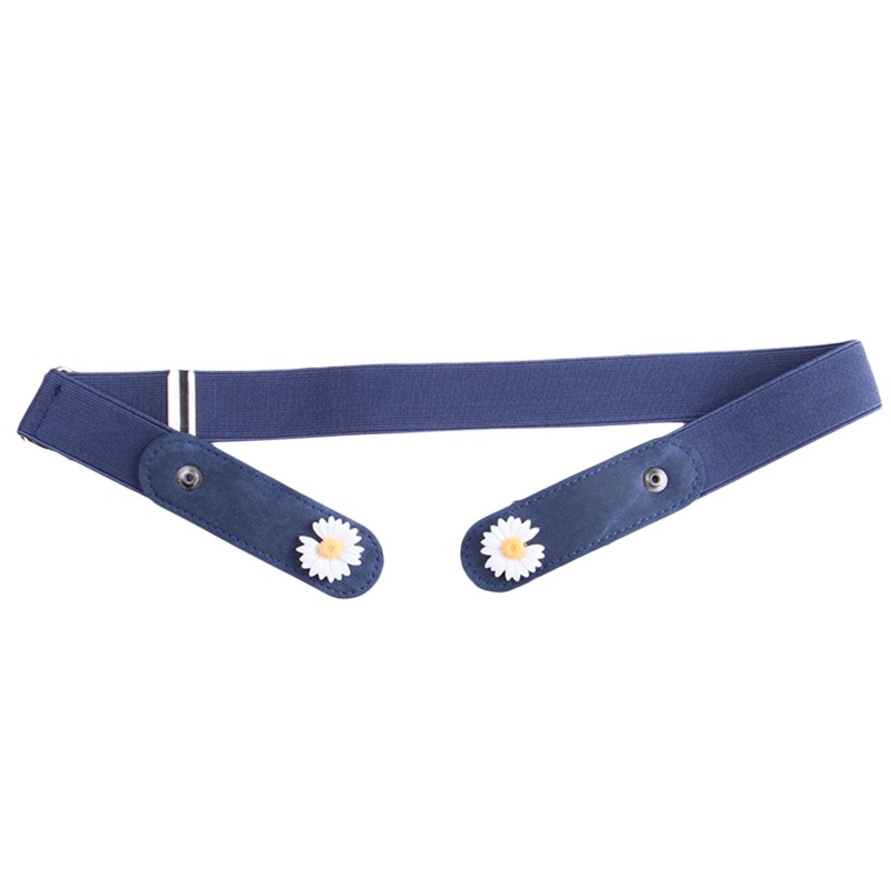 Nerf Thắt Lưng Denim Co Giãn Không Có Khóa Cài Vô Hình Không Cần Khoan Lỗ