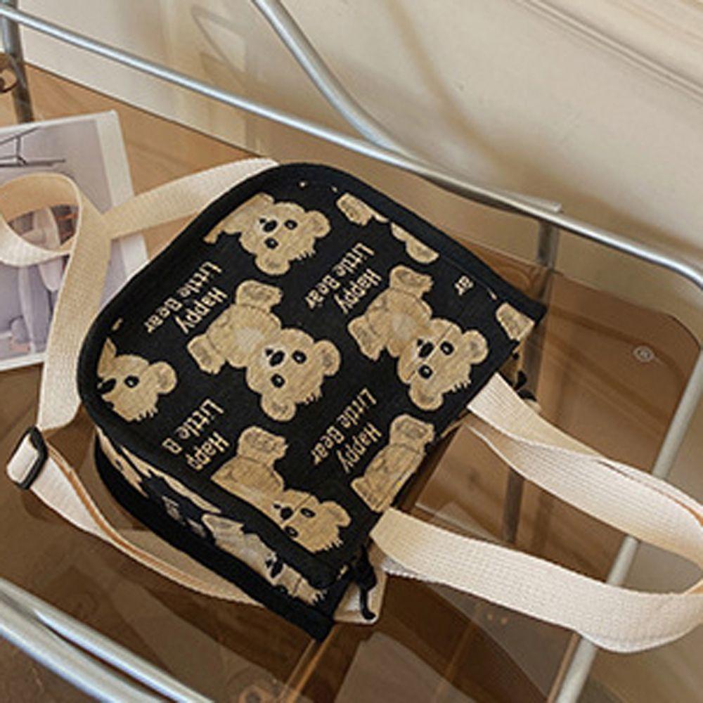 LILYES Túi Xách Du Lịch Đeo Vai Hình Vuông Hoạ Tiết Hoạt Hình Xinh Xắn Dành Cho Nữ