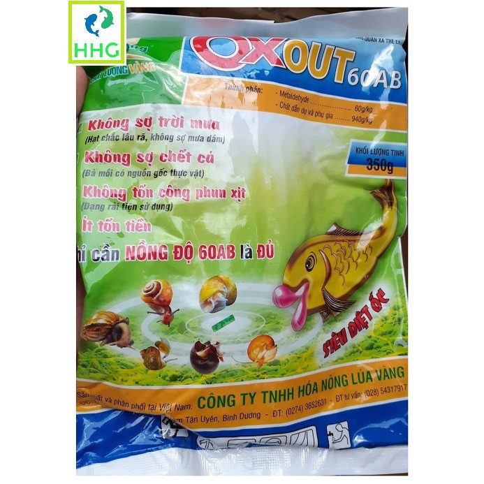 Bả Mồi Diệt Ốc Oxout 60AB (gói 350g)