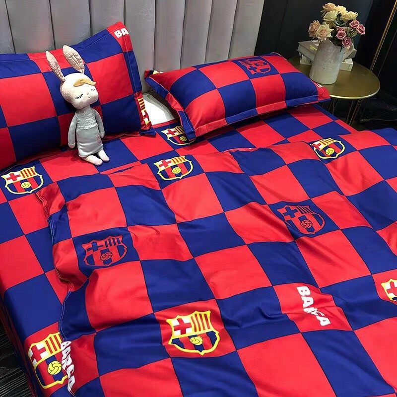 Bộ Chăn Ga Gối Barcelona FC Chất Cotton Poly Siêu Rẻ Siêu Đẹp