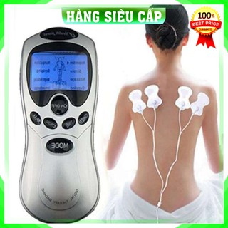 Máy massage xung điện 4 miếng dán Massage, Châm Cứu Bấm Huyệt Tay Lưng Cổ Vai Gáy, chính hãng NHẬT, giao diện tiếng Việt