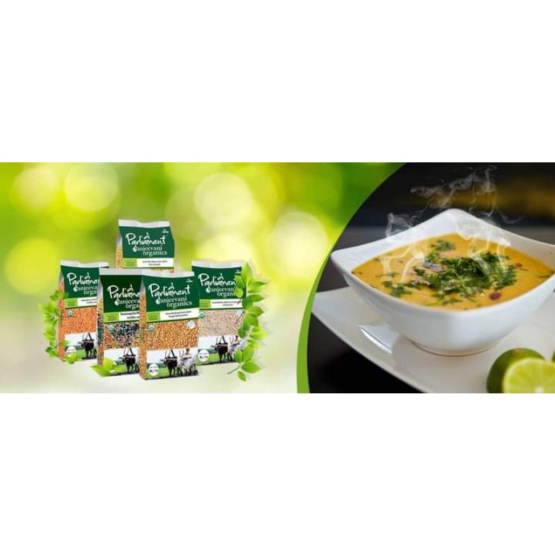 Đậu  xanh hữu cơ tách vỏ, nguyên vỏ Parliament 500gr