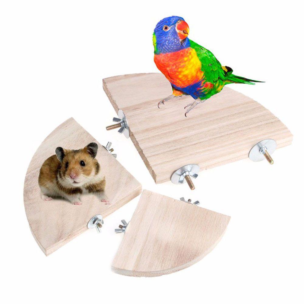 Giá Đỡ Đứng Bằng Gỗ 3 Kích Cỡ Cho Lồng Chim Vẹt / Chuột Hamster