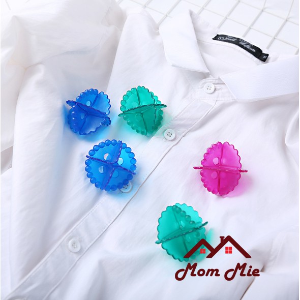 Combo 5 banh giặt mini bằng nhựa dẻo an toàn cho sức khỏe và máy giặt - J191