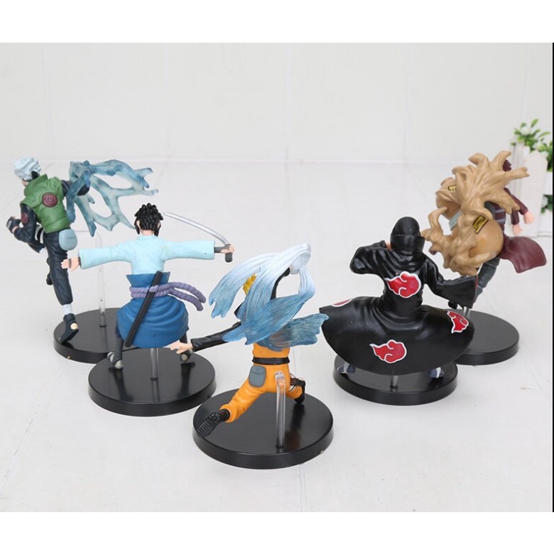 Set 5 Mô Hình Nhân Vật Phim Hoạt Hình Naruto