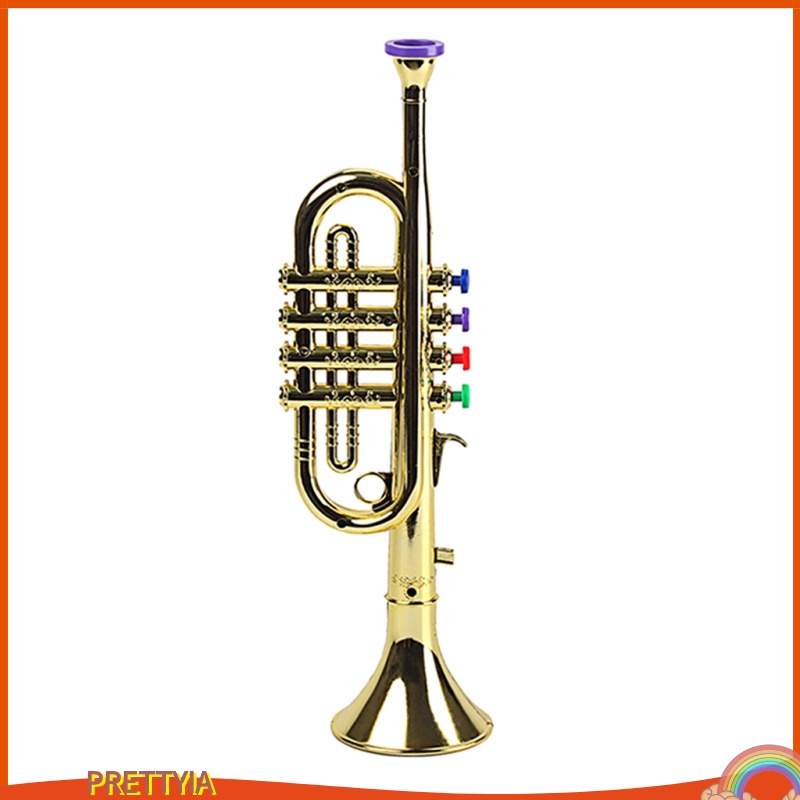 1 Kèn Trumpet W / 3 Phím Màu Vàng Cho Trẻ Em