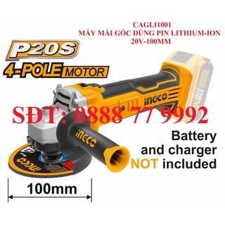 Body Máy mài góc dùng pin Lithium-ion 20V-100mm CAGLI1001