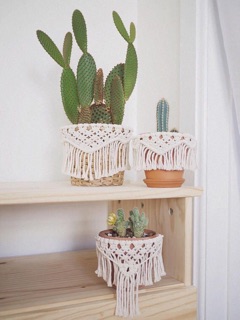 Macrame chậu cây