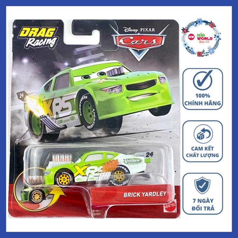 Xe mô hình Disney Cars Mcqueen Brick Yardley GFV33 993532-P. Tỷ lệ 1:55.