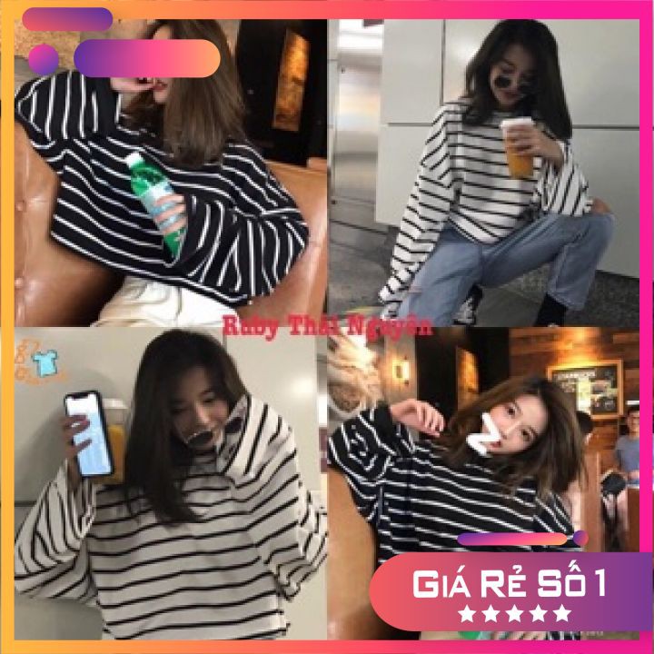 Áo Croptop Kẻ Dài Tay Ống Rộng Ulzzang (Shop Bán Áo Croptop Đẹp) cho bạn thêm trẻ trung, năng động và tự tin T