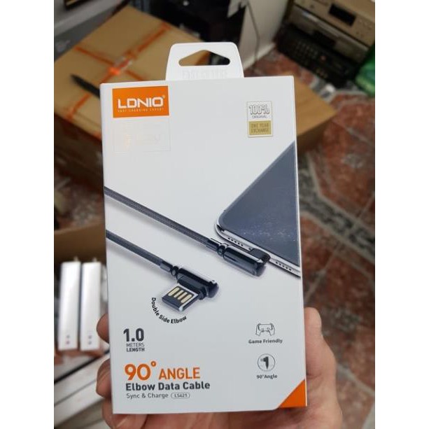 Cáp sạc chơi game mobile iPHONE/ iPad chữ L dây dù, sạc nhanh 2,4A. Baseus Camouflage Mobile Game Cable.