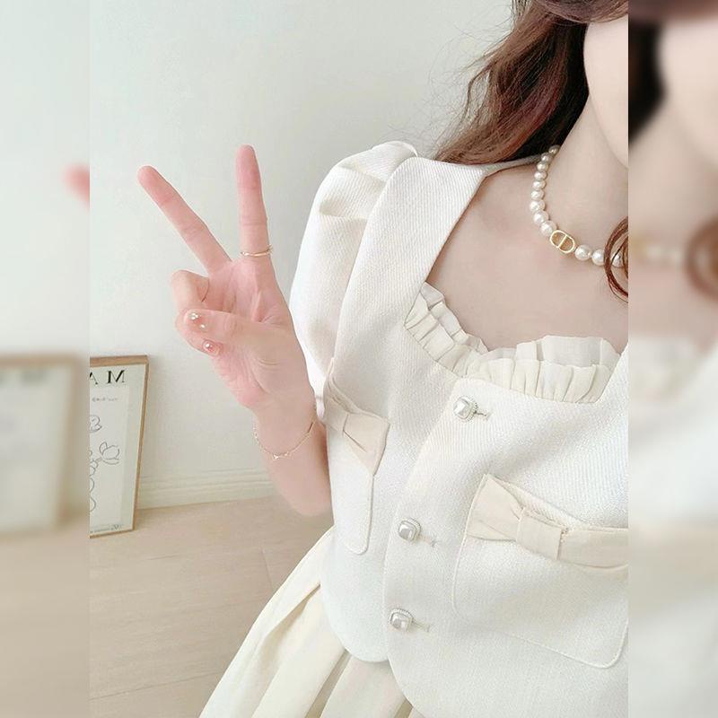 Bộ Áo Váy Hai Mảnh Mùa Hè Cao Cấp Sang Trọng Ngọt Ngào Xiaoxiangfeng 2022 X