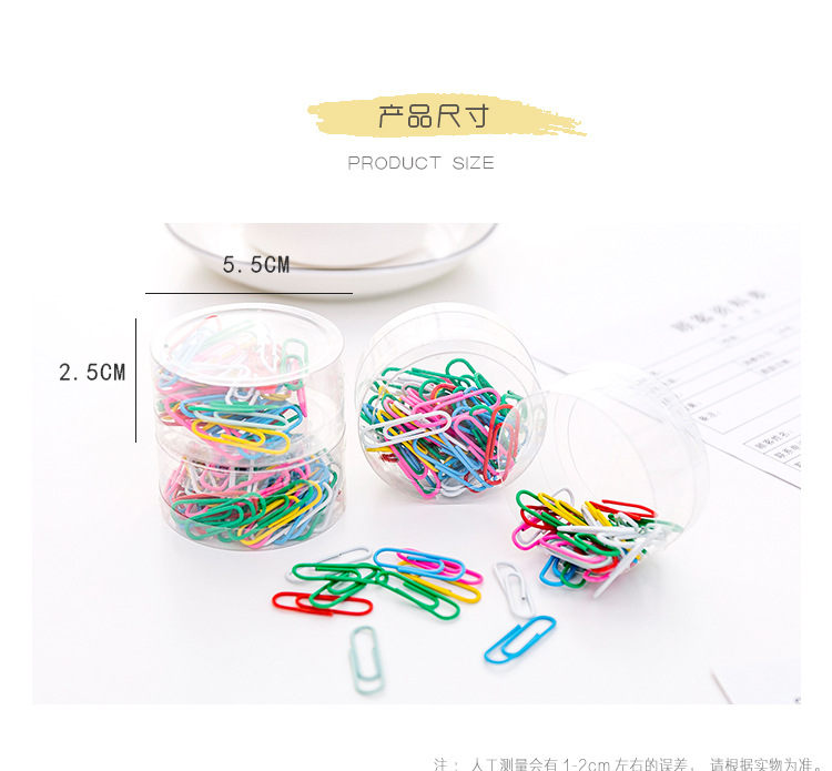Set 50 Kẹp Giấy Nhiều Màu Hình Trái Cây