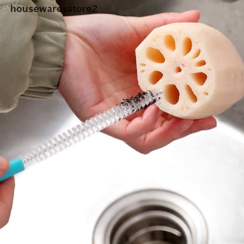 Set 2 Cọ Vệ Sinh Ống Hút Hình Xoắn Ốc Bằng Nylon