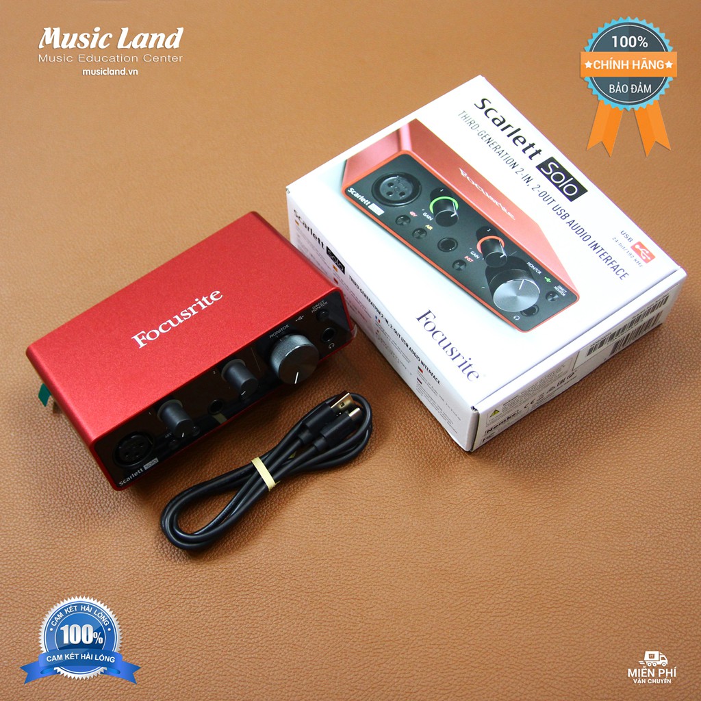 Sound Card Âm Thanh Focusrite Solo (3rd Gen) – Chính hãng