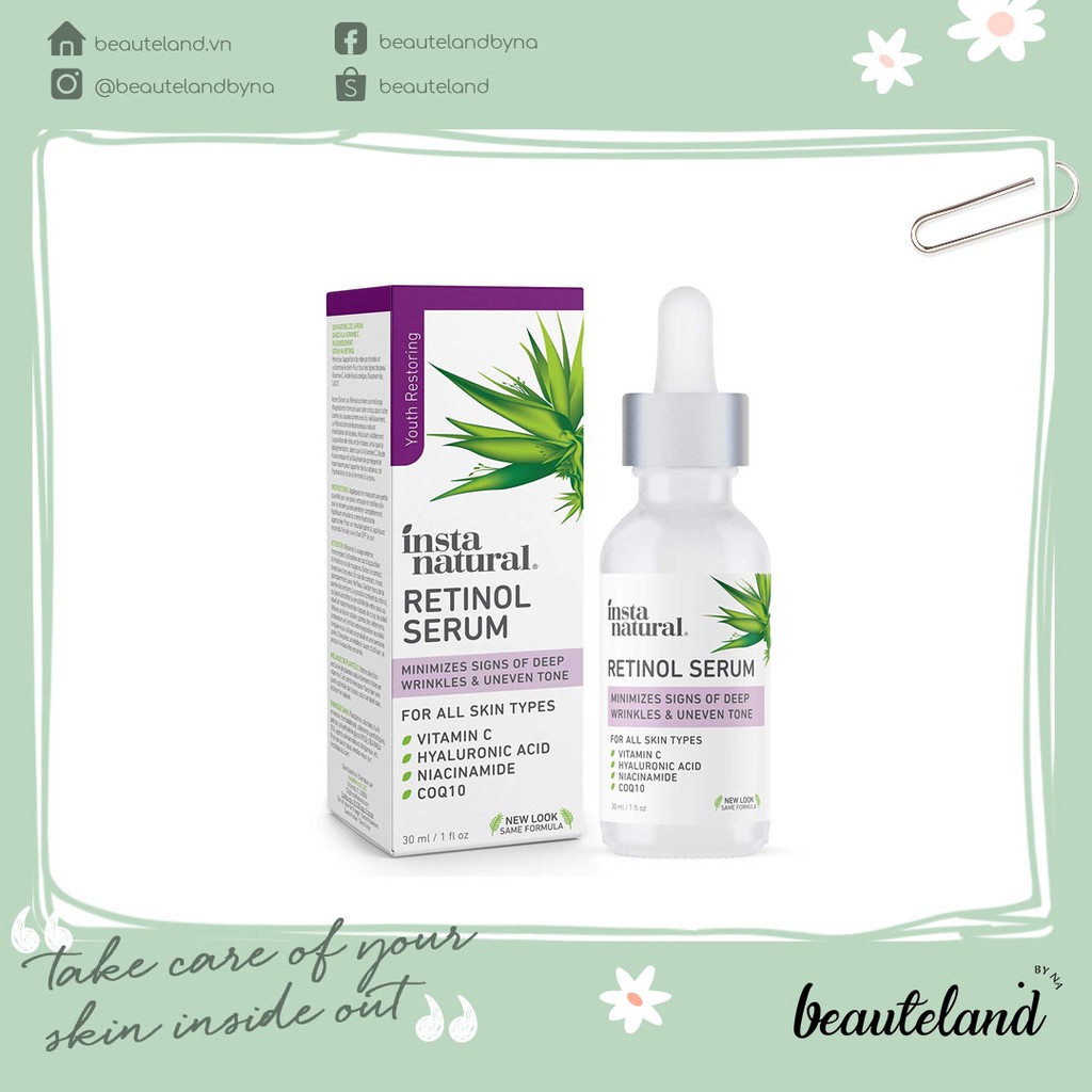 Serum chống lão hoá cho da Instanatural Retinol Serum