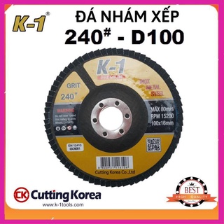 Đá nhám xếp 240# | đĩa ráp xếp | bánh nhám xếp k1 d100 240#