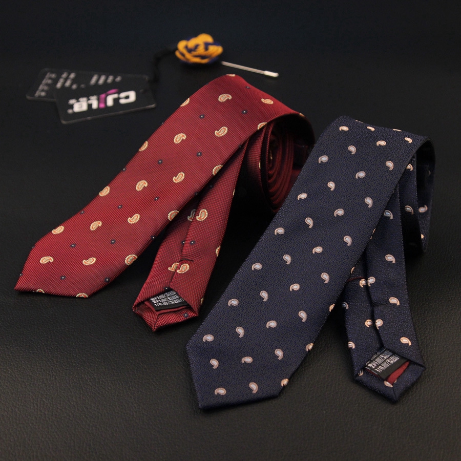 Cà vạt EFAN họa tiết kẻ sọc chấm bi nhiều mẫu tùy chọn bản rộng 6cm thời trang thanh lịch dành cho nam