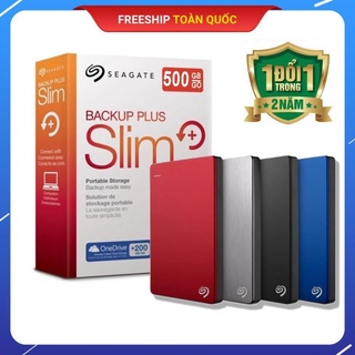 Ổ cứng di động 500gb seagate backup slim i 24t bảohành