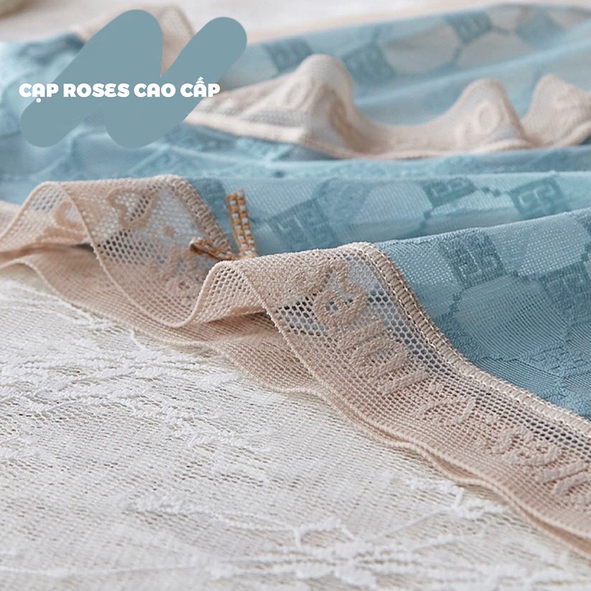 Quần lót nữ ren ROSES dệt lưới caro cạp chữ siêu thoáng co giãn kháng khuẩn Havana FLQ152