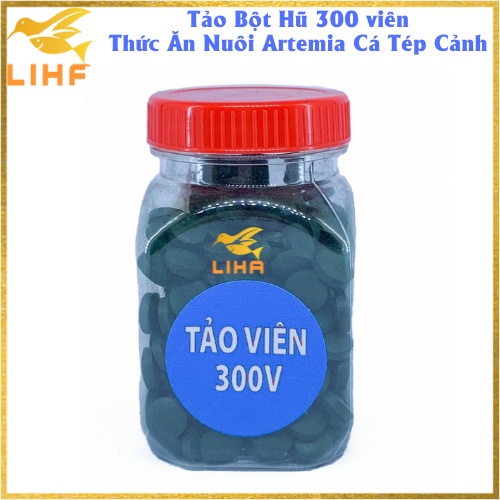 Viên Tảo Cao Cấp 1 Hộp 300 Viên - Tảo Viên Thức Ăn Nuôi Artemia Cá Tép Cảnh