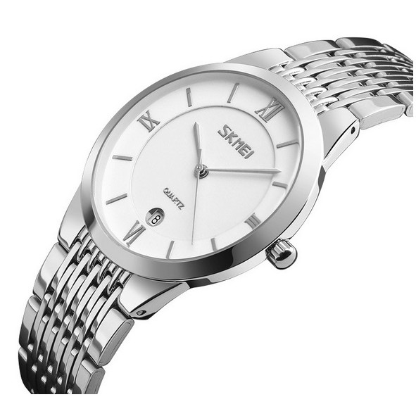 Đồng hồ nam siêu mỏng dây thép không gỉ Skmei 9139 (white) | BigBuy360 - bigbuy360.vn