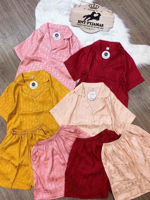 Bộ đồ Pijama lụa💖Bộ lụa gấm cộc-đùi cao cấp [hàng chuẩn kèm Video+ảnh thật] | BigBuy360 - bigbuy360.vn