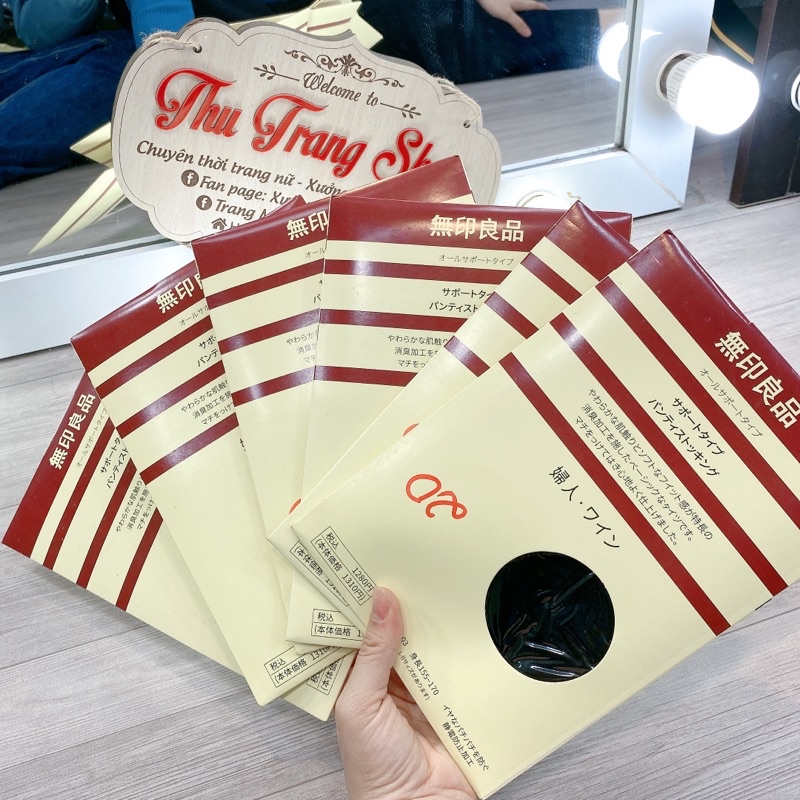 Quần tất giấy nữ da chân siêu mỏng Muji xuất nhật ( Loại đẹp ) Quần tất nhật loại 1