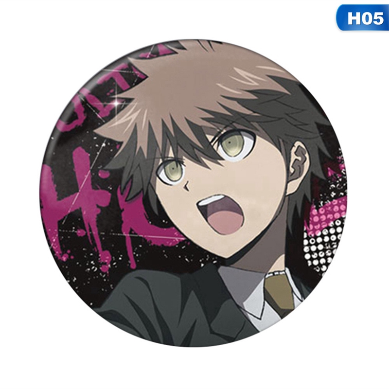 flowersqueen Ghim cài áo trang trí ba lô in hình Anime Danganronpa