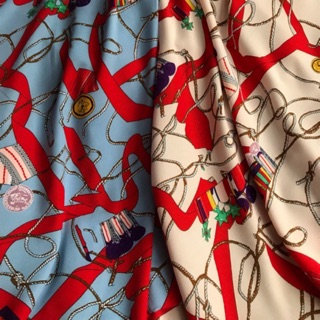 Combo vải voan cát và cotton đỏ