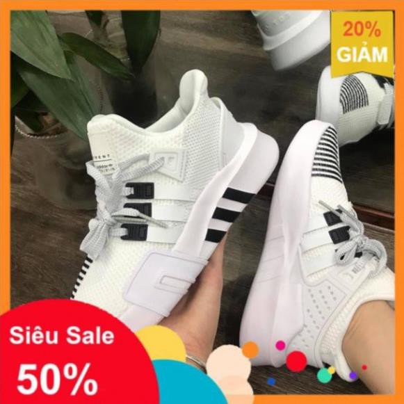 𝐑Ẻ Tết Xả [XẢ KHO] FULL BOX Giày Sneaker Nam, Nữ EQT Đen Trắng Phản Quang Cao Cấp . ^ new2021 ` < ◦
