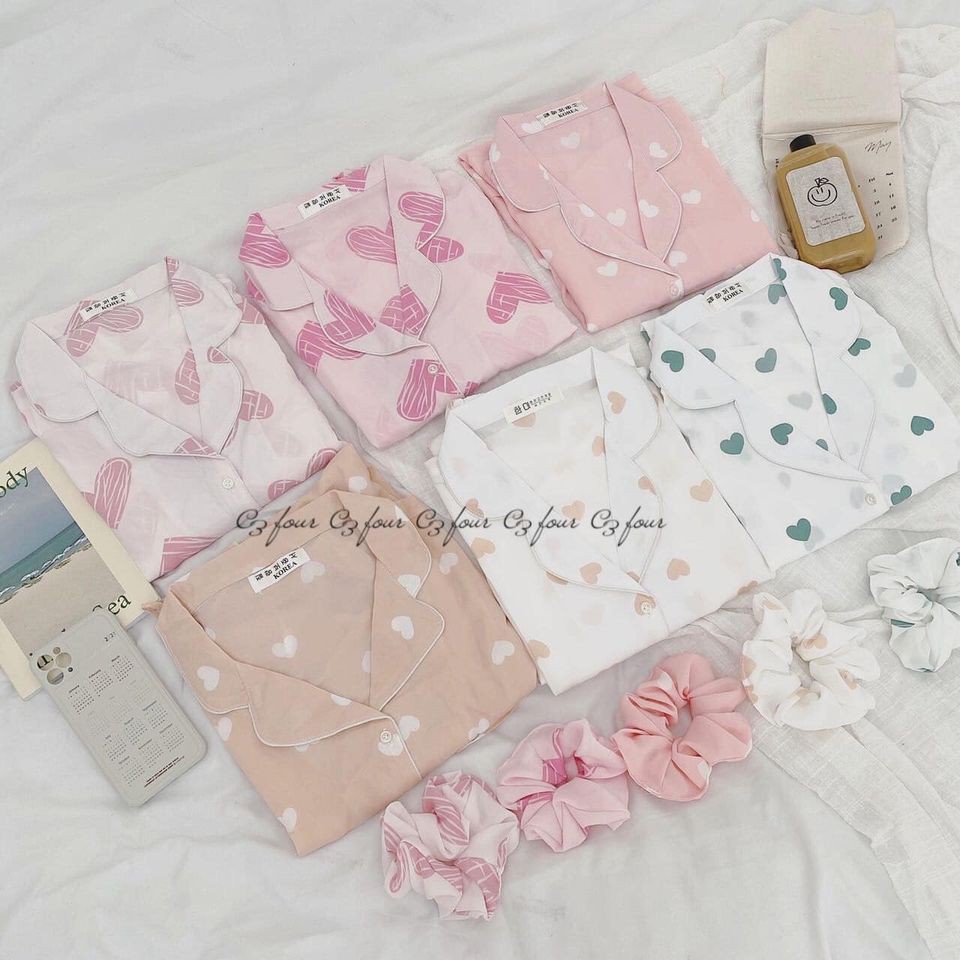 Đồ ngủ mango mặc nhà kèm cột tóc best xinh xắn [order]