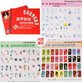Quyển tập vẽ các kỹ thuật cọ bản cọ nét...làm nails