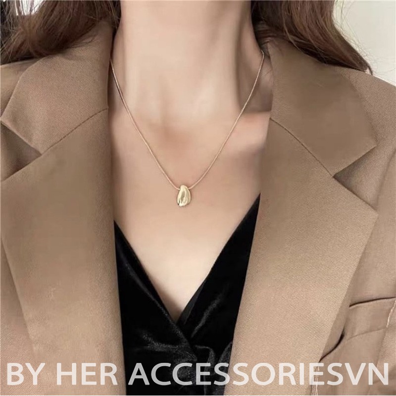 Vòng cổ nữ, dây chuyền hình giọt nước phong cách Vintage Her Accessories C2