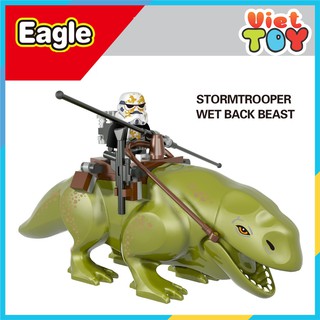 [Đóng túi] Lắp ráp nhân vật Stormtrooper cưỡi quái thú Star War - 7022