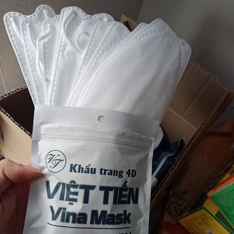 Khẩu trang 4D Việt Tiến Vina Mask  KF94 Gói 10c