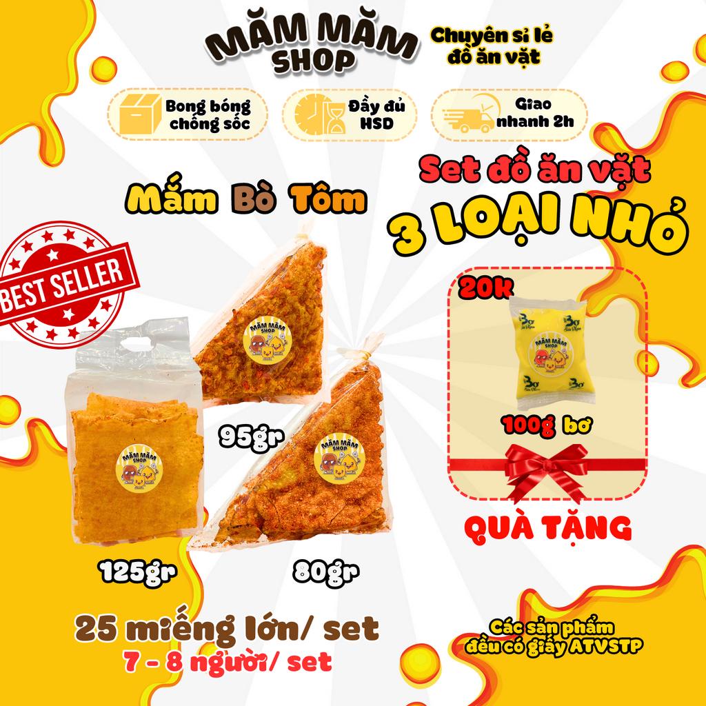 Combo Đồ Ăn Vặt Bánh Tráng Nướng 3 Loại Nhỏ Tặng 100gr Bơ Măm Măm Shop