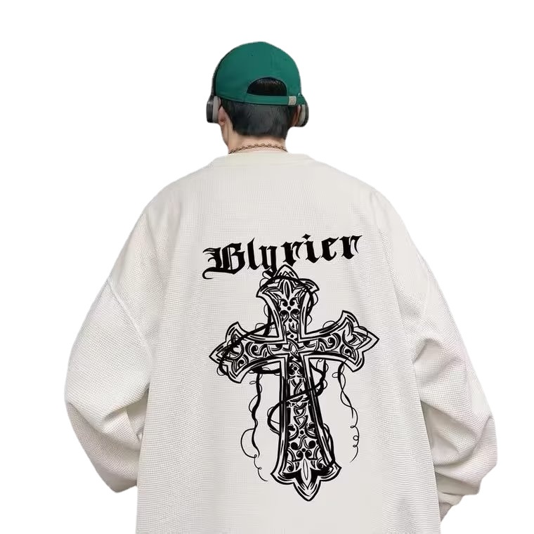 Áo Nỉ Nam Dài Tay Cổ Tròn Thời Trang Hàn