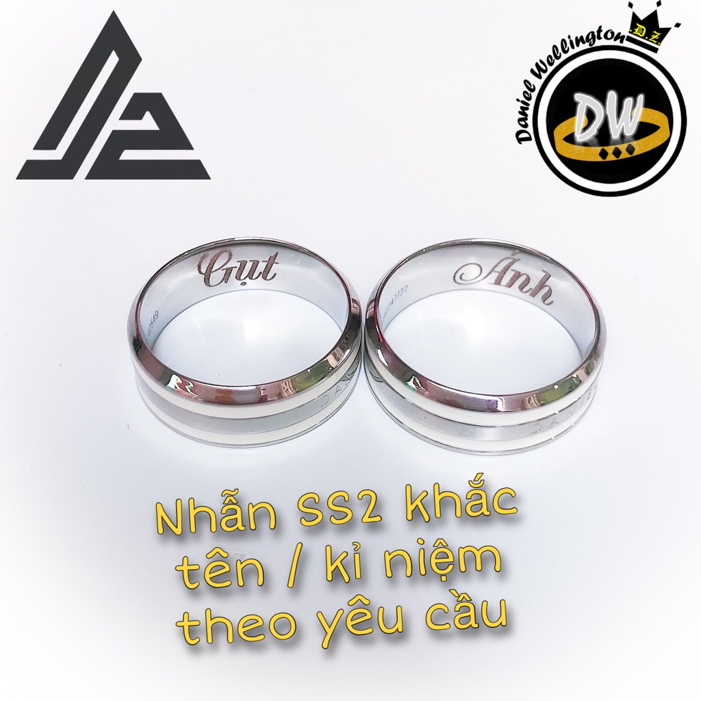 Nhẫn DW Titanium v2 - Nhẫn cặp đôi thời trang 316L thép không gỉ [Bảo Hành 1 năm]