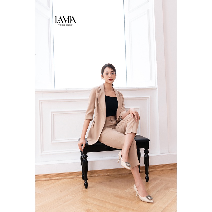 Áo vest nữ hè Lamia Design LUXE013 màu be