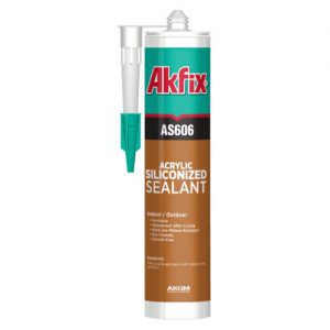 Akfix AS606 - Keo Trám Khe Acrylic Gia Cường Silicone Không Mùi - Bịt Kín Khe Gỗ Bê Tông Gạch (Nhập khẩu Thổ Nhĩ Kỳ)