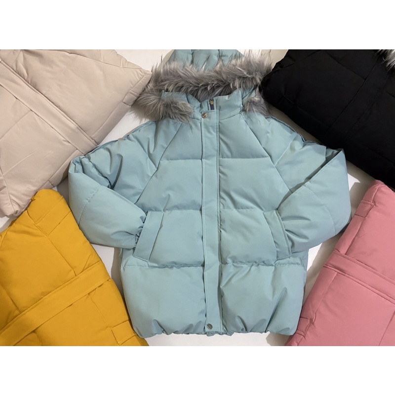 Áo phao nữ có mũ quảng châu🌨PISHOP🌨 Áo khoác nữ 3 lớp siêu nhẹ | BigBuy360 - bigbuy360.vn