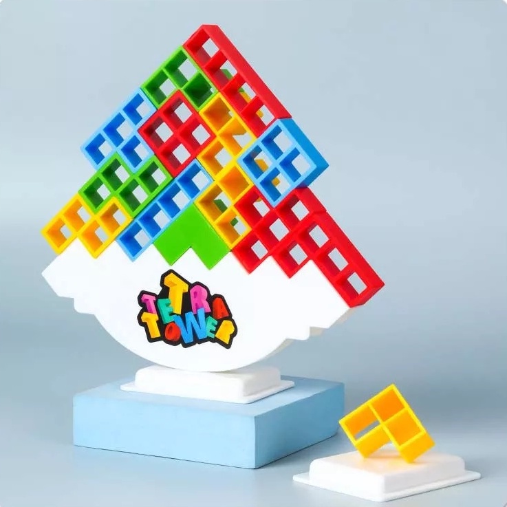 Đồ Chơi Xếp Hình Thăng Bằng Thông Minh Tháp Xếp Chồng Cân Bằng Tertra Tower Balance Blocks Thả Khối Xây Dựng 3d Cho Bé