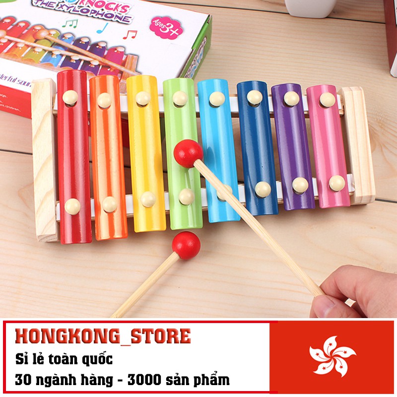 [ĐỒ CHƠI THÔNG MINH] Đàn mộc cầm xylophone cỡ nhỏ cho bé - Đàn mộc cầm bằng gỗ cho bé tập chơi