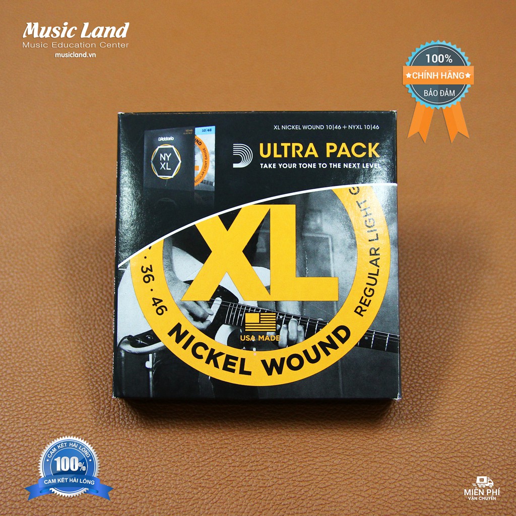 Combo dây đàn Guitar Điện - Ultra Pack D'Addario XL110-NYXL (2 bộ)