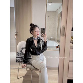 🌺 SƠ MI LỤA THÊU DIOR KÈM KHĂN 🌺